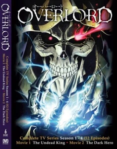 Overlord Season 1-4 + 2 Movies Japanese Anime DVD English Dub Free Ship Region 0 - Picture 1 of 8