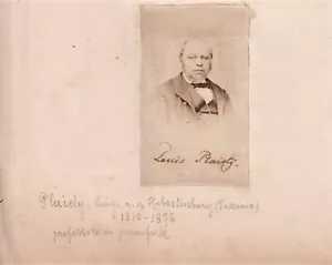 Fotografia autografata pianista-violinista LOUIS PLAIDY - MENDELSSOHN - Foto 1 di 1