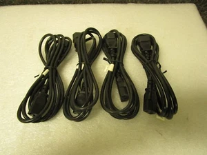 Qty Lot (4) Power Cords 121565-001 IH-104 H-501 E200855 LL114612 10A 125V 6 ft - Picture 1 of 9