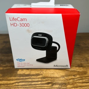 Microsoft LifeCam HD-3000 Webcam Schwarz T3H-00011 - Versiegelt Neu - Bild 1 von 7