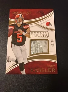 2016 Panini Immaculate CODY KESSLER RC Rookie Cleats 9/15 BROWNS - Picture 1 of 1