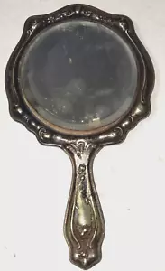 Antik Deutsch Silber Jugendstil Blumenmuster Hand Waschtisch Spiegel gestempelt PAT. 1905 - Bild 1 von 24