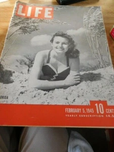 LIFE Magazine February 5 1945: Vintage WWII Era Florida - Picture 1 of 9