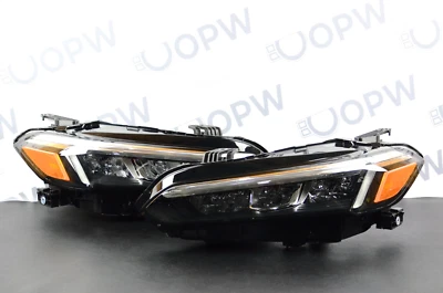 Perfect 2022-2025 Honda Civic LX EX Chrome LED Headlight Set Pair LH + RH OEM - Image 1 of 4