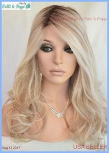 Peluca Monotop Frontal Encaje Limelight Clr Sombreada Galleta Sexy Rubia Enraizada HERMOSA - Imagen 1 de 12