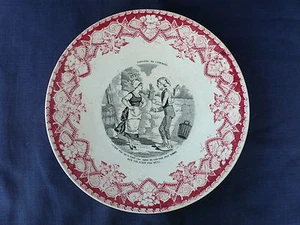 ANCIENNE ASSIETTE DE LUNEVILLE "FARCEURS DE CAMPAGNE" (2) - Picture 1 of 1