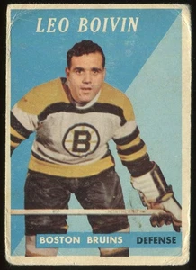 1958-59 Topps #20 Leo Boivin Boston Bruins - Imagen 1 de 2