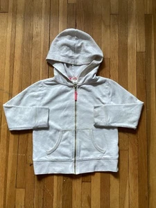 J.Crew Crew-Cuts XS (4-5) Solid Beige Hooded Sweatshirt,Full Zip,Cotton Blend - Picture 1 of 2