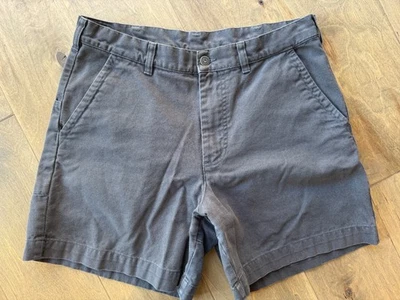 Pantalones Cortos de Pie Patagonia Para Hombre 7” Gris Forja Lona Desteñida Senderismo 57227 Talla 34 Foto 1 de 4