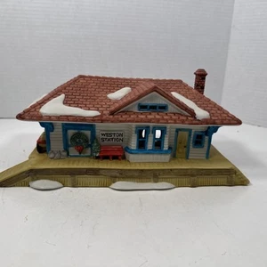 Dept 56 Heritage Village New England Village Weston Train Station 5931-5 '87 - Bild 1 von 10