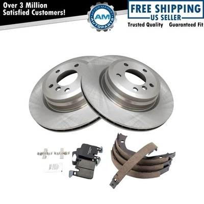 Kit de pastillas de freno y rotor de cerámica trasera para BMW 335i 2013 335i xDrive 2012-2013 Foto 1 de 4