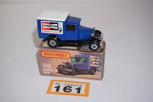 Matchbox Superfast 38 Ford Model A Van Champion Spark Plugs - Picture 1 of 6
