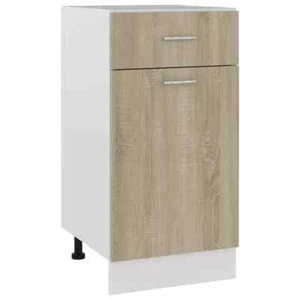 vidaXL Drawer Bottom Cabinet Sonoma Oak 40x46x81.5 cm Engineered Wood STP - Picture 1 of 10