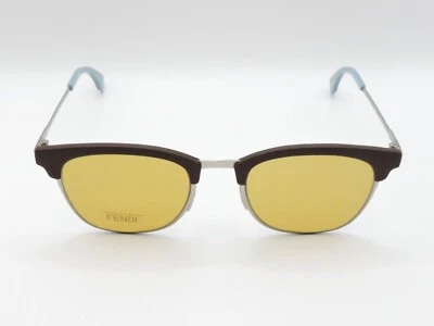 ÓCULOS DE SOL MASCULINO FENDI FF 0228/S 4ES MARROM/PRATA 50-21-145 NOVO - Imagem 1 de 4