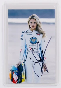 Lindsay Brewer Signed Photo - IndyCar Indy NXT Race Car Driver Model - Picture 1 of 2