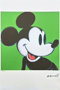 ANDY WARHOL - Mickey Mouse - signed, numbered edition 24/100, 38 x 56 cm - Picture 1 of 7