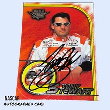 Tony Stewart 2002 WHEELS HIGH GEAR signed 2-TIME NASCAR CHAMP HALL OF FAMER card