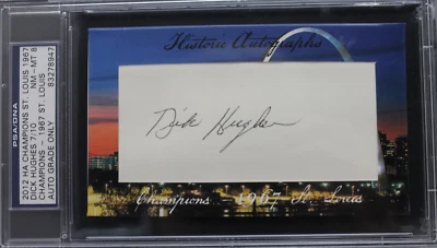 Dick Hughes St Louis Cardinals Signed Historic Autograph 1967 World Series PSA - Image 1 of 3