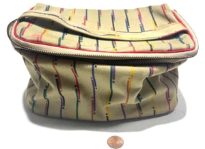 Bolsa de tocador cosmético TRINA marrón estampado colorido con contenedores - Imagen 1 de 8