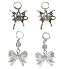 Sweet Cool Dangle Earrings Fashion Butterfly Bowknot Pendant Earrings Jewelry