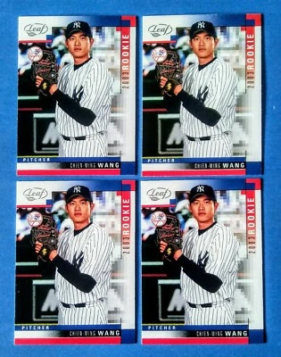 4 RARE 2003 Leaf #325 Chien-Ming Wang Yankees Rookie Baseball Cards - Image 1 of 2