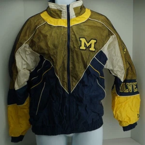 Cortavientos Pro Player de Daniel Young MI Wolverines malla cremallera años 90 grande - Imagen 1 de 6