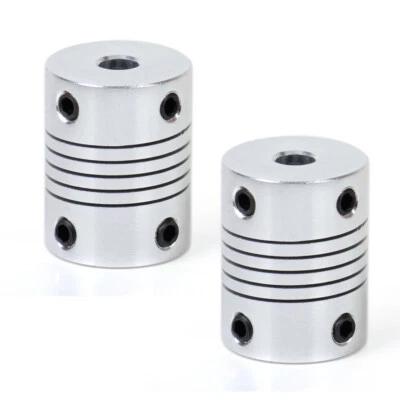 2ST Wellenkupplung flexibel Alu 8x5mm Für 3D Drucker Z-Achsen CNC-Motor g - Bild 1 von 3