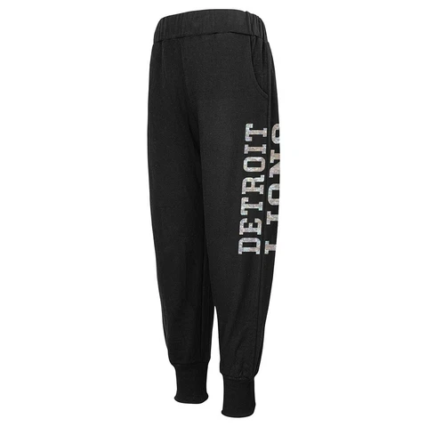 Detroit Lions NFL Team Color Shimmering Harem Pants Girls Youth Cover
