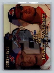 1999 Flair Showcase Jaret Wright /1500 Flair Showcase Row 1 Cleveland Indians