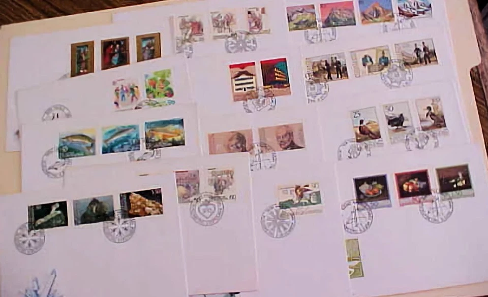 LIECHTENSTEIN FDC 13 DIFF. CACHET UNADDRESSED 1989-1991 - Image 1 of 1