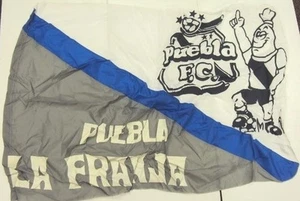 Puebla F.C. La Franja Los Camotero Mexico Futbol Soccer Flag Banner 35"x52" NEW - Picture 1 of 1