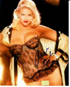 RAR!! "Playmate of the Year" Anna Nicole Smith handsigniertes 8x10 Farbfoto Echtheitszertifikat - Bild 1 von 2