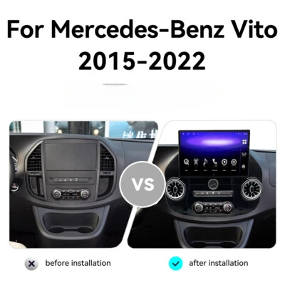 Radio Carplay 13.3" Android Car Stereo Para Mercedes Benz Vito W447 2015-2022 Foto 1 de 4
