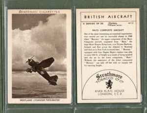 Tabak Zigarettenkarten British Aircraft 1938 25er Set - Bild 1 von 4