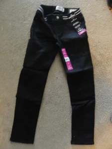 NEW JORDACHE GIRLS SKINNY JEANS BLACK SIZE 8 - Picture 1 of 3