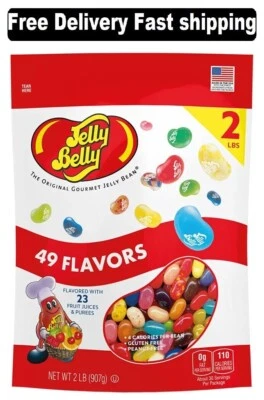 Jelly Belly 49-Assorted Jelly Bean Flavors - 2 Pound (32 oz) Pouch Bag - Image 1 of 4