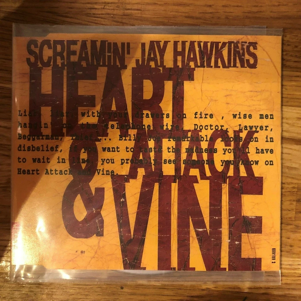 Screamin' Jay Hawkins Heart Attack And Vine 1993 Blues R&B Cd Single Foto 1 de 1