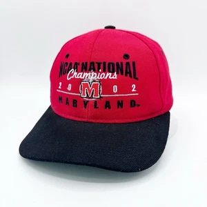 Vintage 2002 Maryland Terrapins Mütze Kappe Druckknopflasche NCAA Basketball Champions Y2K - Bild 1 von 9