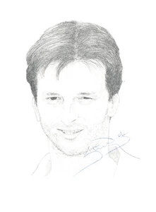 AUSTRALIA CRICKET: STEVE WAUGH SIGNED 8x5.5 ORIGINAL SKETCH+COA - Picture 1 of 1