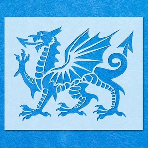 Welsh Dragon Detailed Stencil, Mylar Airbrush Painting Wall Art Crafts - Picture 1 of 20