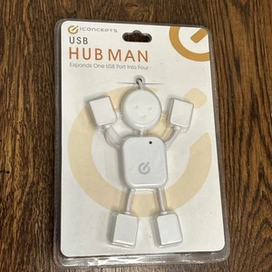 iConcepts USB Hub man 4 USB 2.0 and 1.1 Compatible Ports - Picture 1 of 6