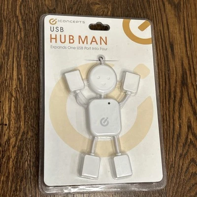 iConcepts USB Hub man 4 USB 2.0 and 1.1 Compatible Ports - Image 1 of 4