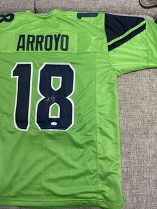 Elijah Arroyo Signed Auto Custom Jersey - JSA Coa Sticker Only -Seattle Seahawks - Picture 1 of 5
