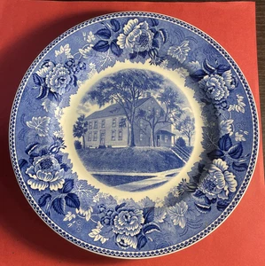 WEDGWOOD "CAMPUS MARTIUS" HISTORICAL PLATE, Marietta, Ohio, 10 inch, vintage - Picture 1 of 5