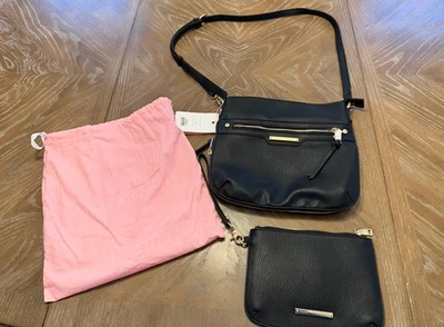 Poppy & Peonies Purse EVERYDAY CROSSBODY Black With clutch NWT - Image 1 of 4