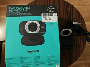 Logitech C615 Portable HD Webcam 1080p 30fps Black - Photo 1/2