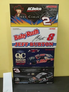 Lot of 4 NASCAR 1:24 Diecast Cars Earnhardt Bowyer Burton Jarrett - Picture 1 of 7