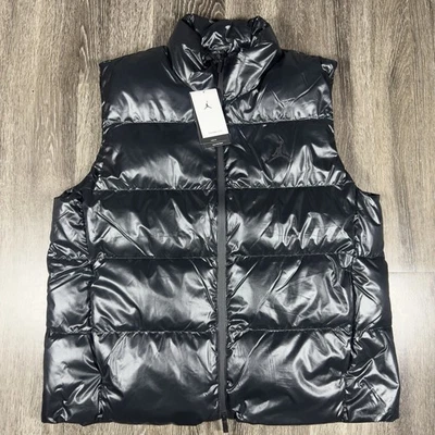 Nike Air Jordan Therma-Fit Flight Down Chaleco acolchado Negro FV7273-010 Talla XL NUEVO CON ETIQUETAS Foto 1 de 4