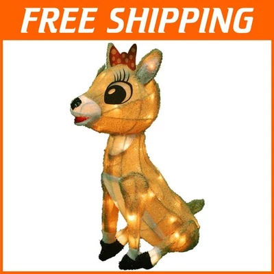 Red-Nosed Reindeer Clarice LED Christmas Decor - Image 1 of 3