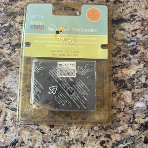 Martha Stewart Label Maker Replacement Tape Black on Silver MATTE MTZ-M931 - Picture 1 of 3